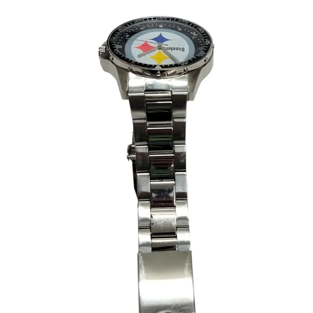 Game Time Pittsburgh Steelers Watch Mens Coach Series Quartz Analog